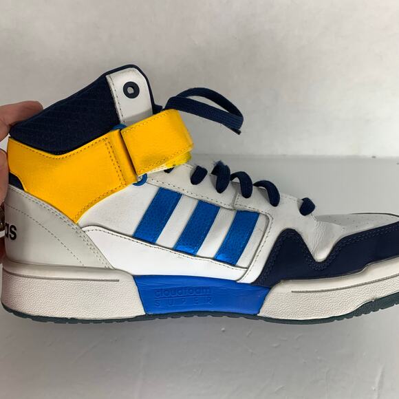Adidas neo Postmove Mid \'White Blue Yellow\' GZ3792 Mens Sneaker Size 13